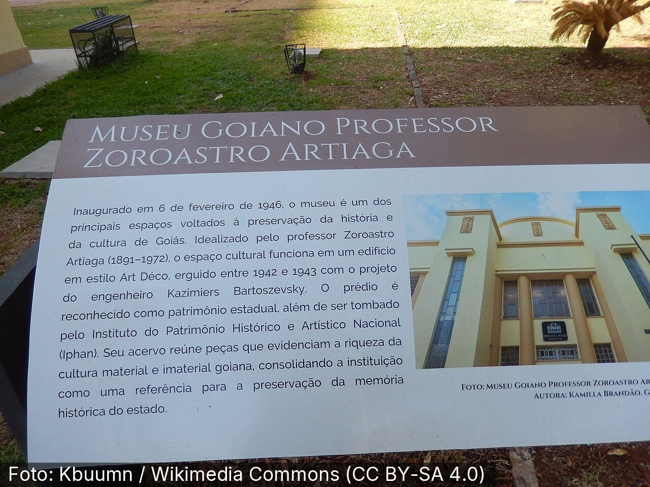 Museu Zoroastro Artiaga — Foto: Kbuumn / Wikimedia Commons (CC BY-SA 4.0)
