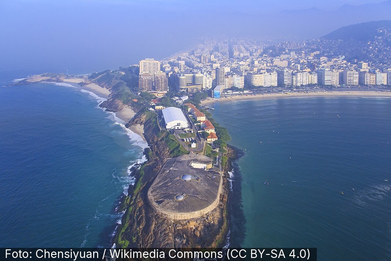 Forte de Copacabana — Foto: Chensiyuan / Wikimedia Commons (CC BY-SA 4.0)