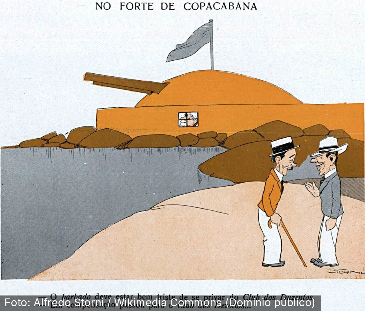 Forte de Copacabana — Foto: Alfredo Storni / Wikimedia Commons (Domínio público)