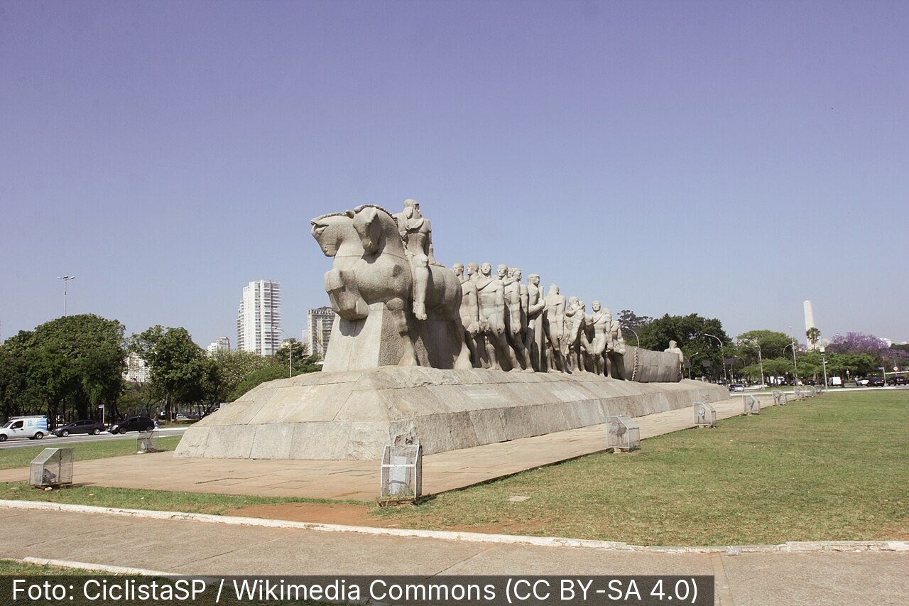 Monumento às Bandeiras — Foto: CiclistaSP / Wikimedia Commons (CC BY-SA 4.0)